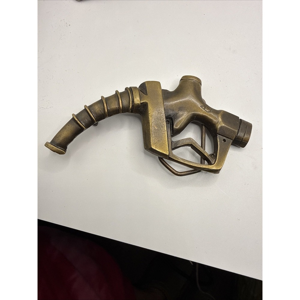 Vintage Rare Gas Pump Belt Buckle 1979 Indiana Metal Craft X93
